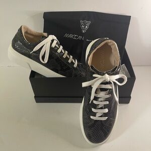 Marc Cain black snake skin sneakers New‎ size 10 women’s